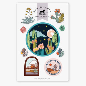 
                
                    Load image into Gallery viewer, Night Cactus Sticker Sheet
                
            