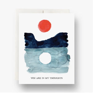 Sun and Moon in My Thoughts Card