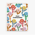 Orchid Cactus Feliz Cupleanos Greeting Card
