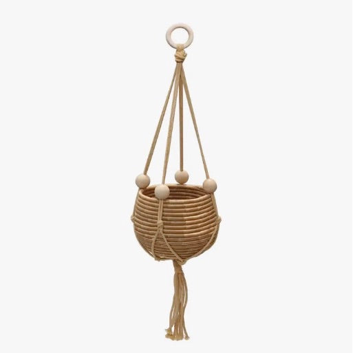 Plant Hanger with Wood Balls