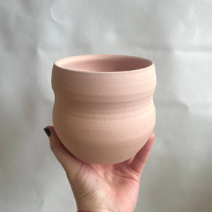 Katie Troisi Pottery Raw Venus Planter in Speckled Tan