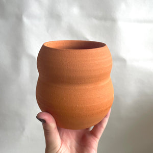 Katie Troisi Pottery Raw Venus Planter in Terra Cotta
