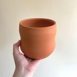 Katie Troisi Pottery Raw Venus Planter in Terra Cotta