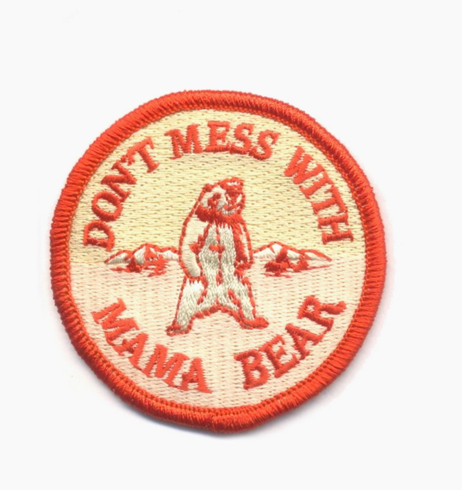 Mama Bear Embroidered Patch