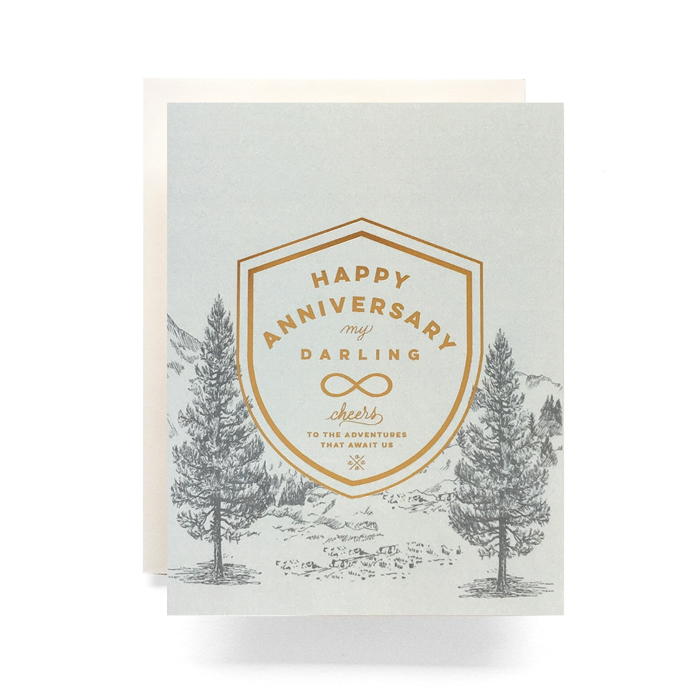 Crest Anniversary Card