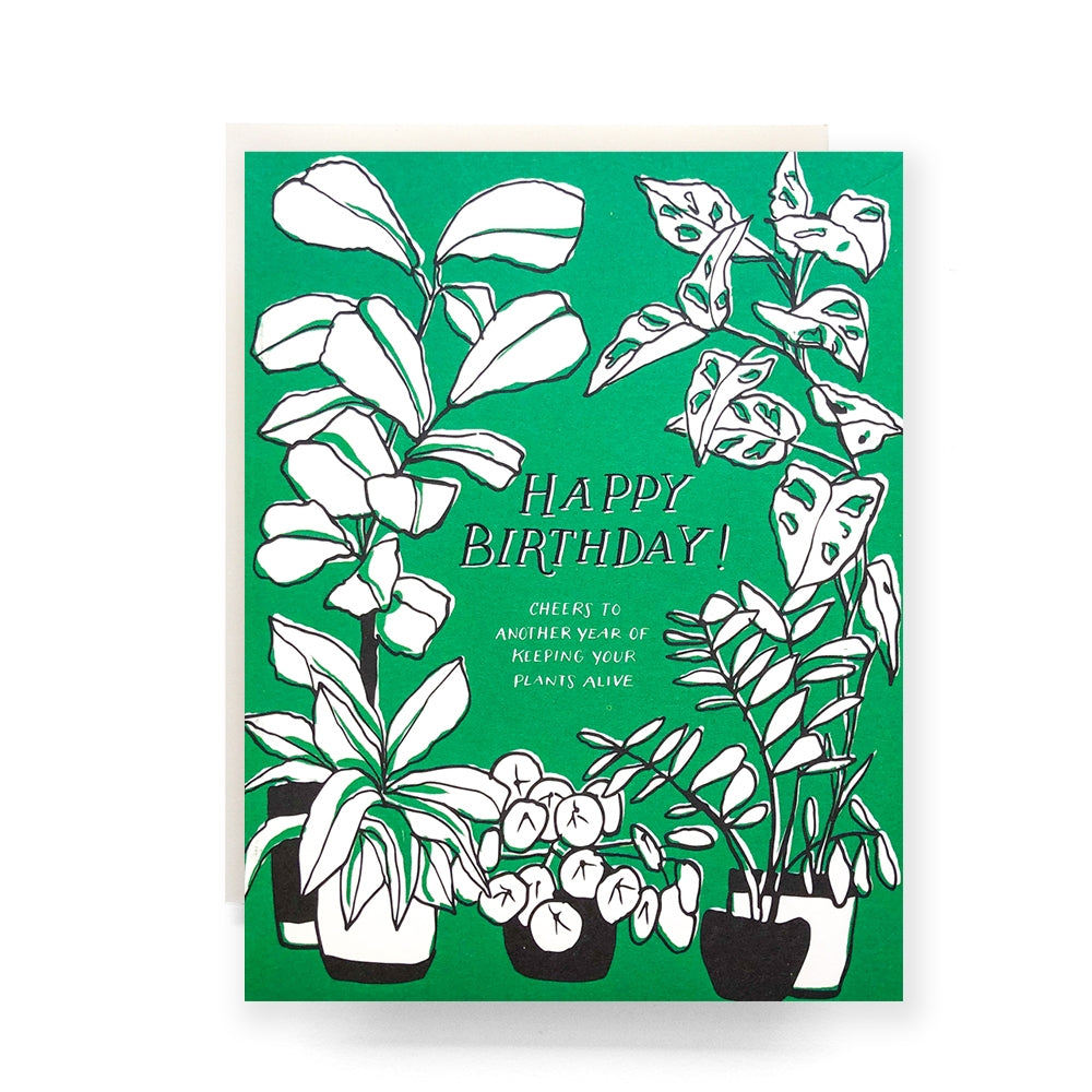 Green Thumb Birthday Greeting Card