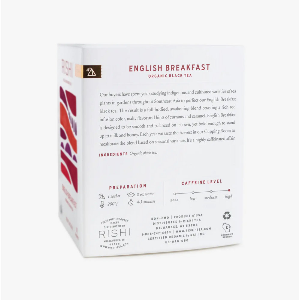 
                
                    Load image into Gallery viewer, English Breakfast Organic Herbal Tea Sachets
                
            