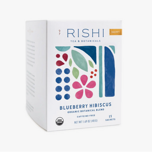 Blueberry Hibiscus Organic Herbal Tea Sachets